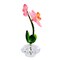 Crystal Expressions 4.0 Inch Orchid Figurine Everyday Figurine , Lightweight Everyday Decor Potted Orchid